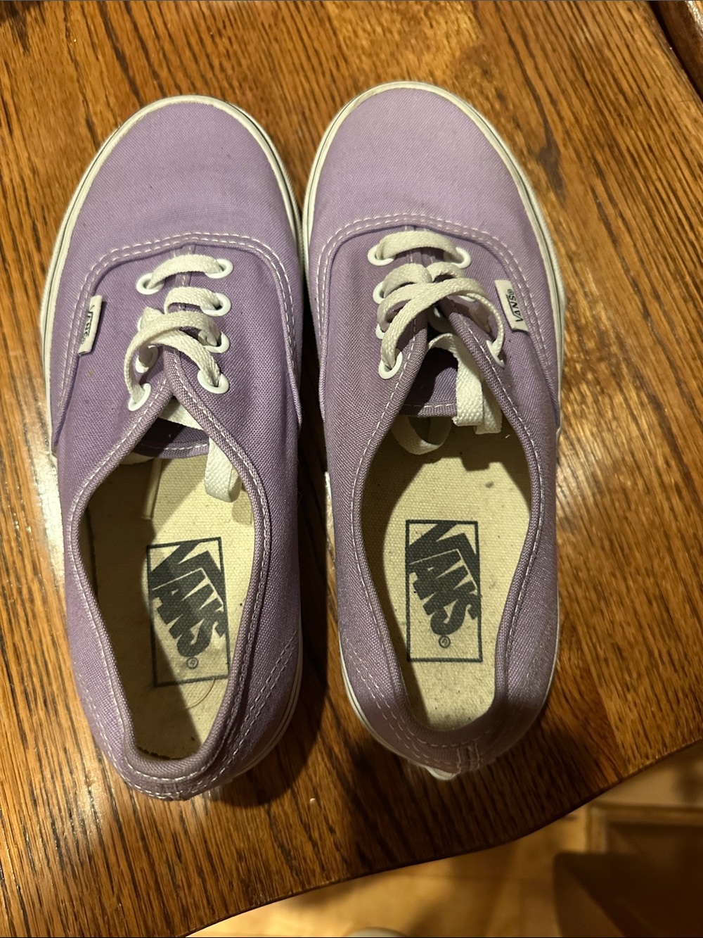 Vans Lavender Low-Top Canvas Sneakers
